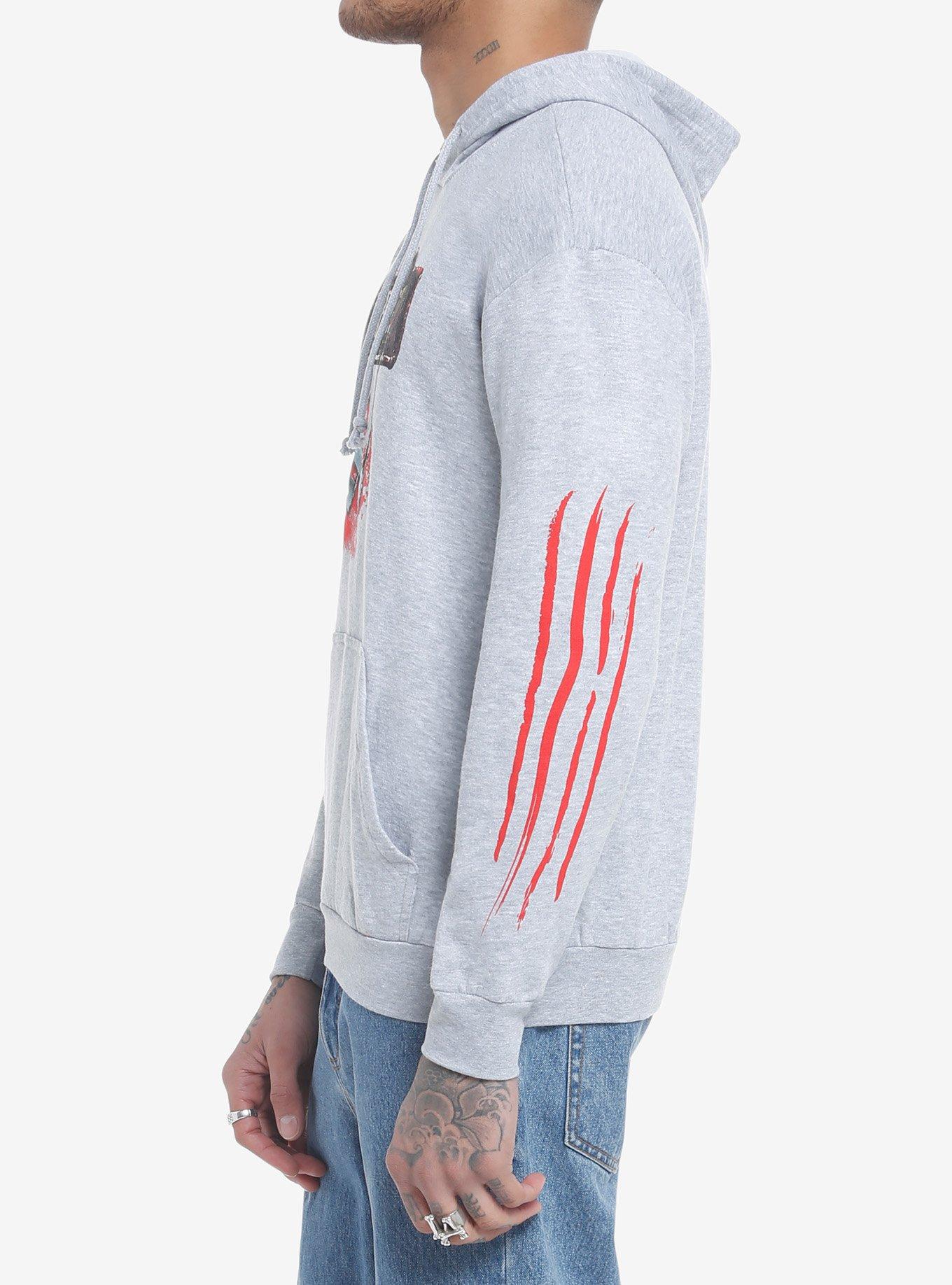 A Nightmare On Elm Street Claws Hoodie, GREY, alternate