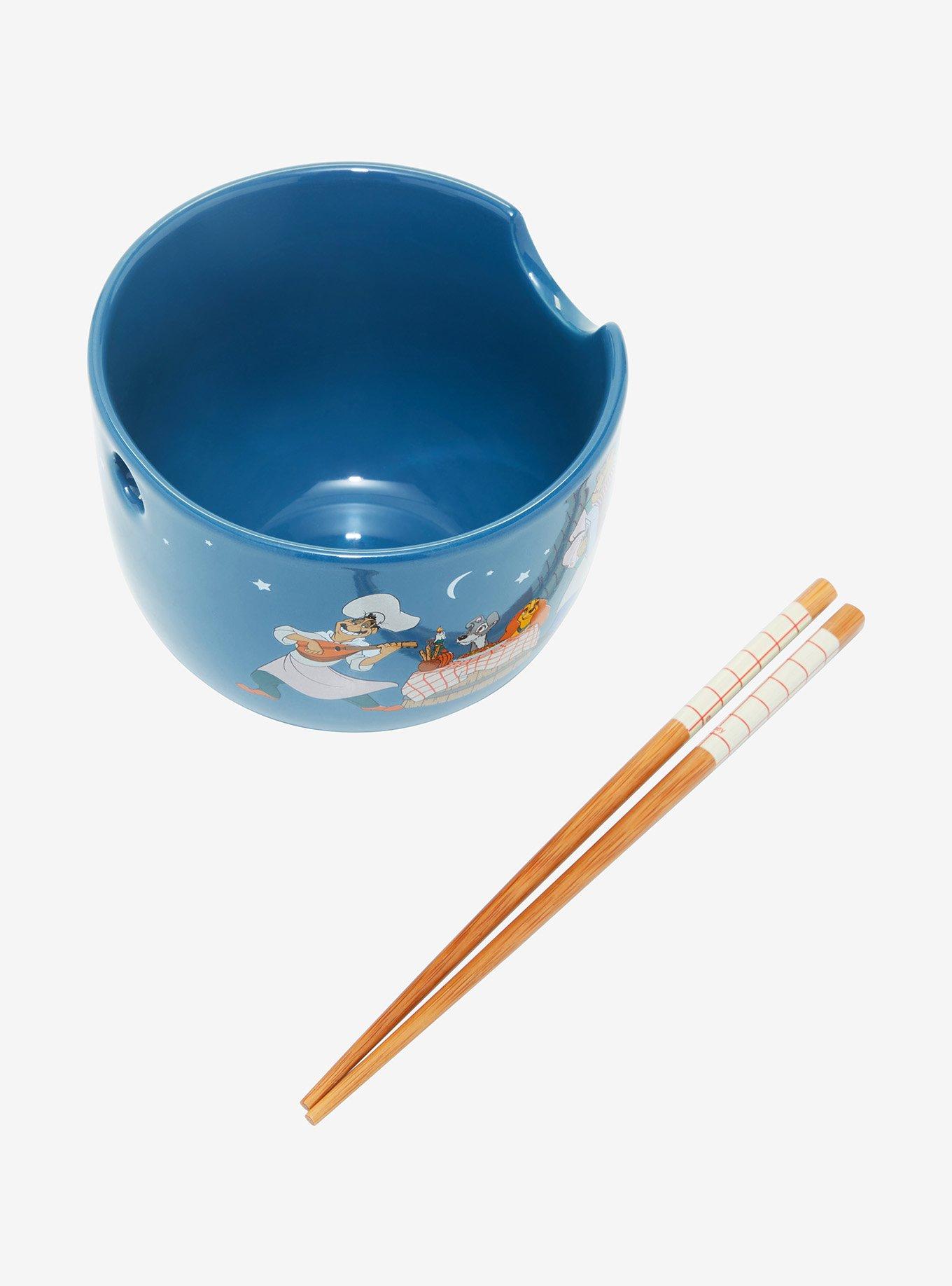 Disney Lady And The Tramp Ramen Bowl With Chopsticks, , alternate