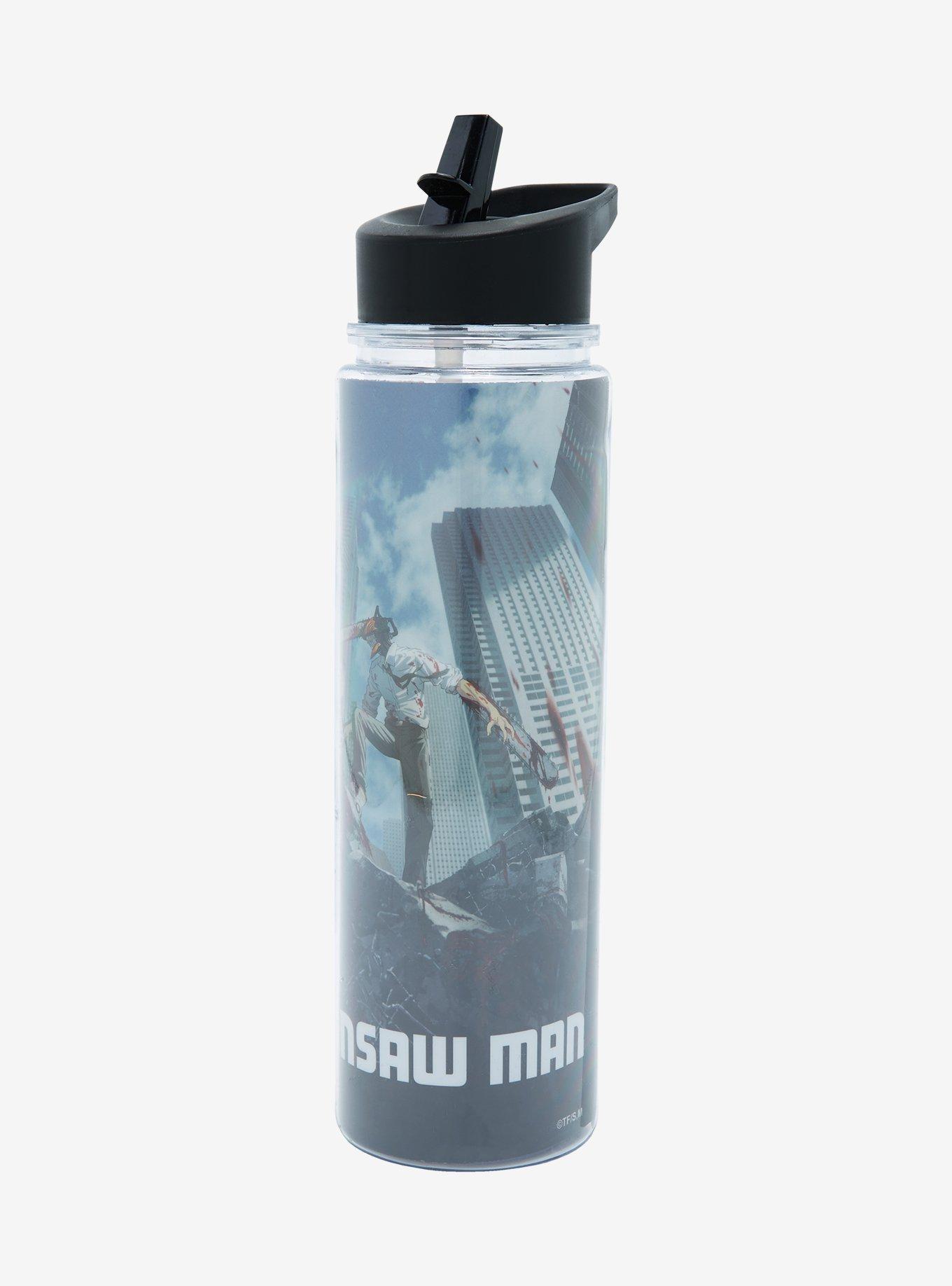 Chainsaw Man City Poster Water Bottle, , alternate
