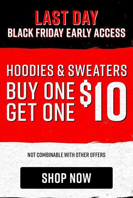 Shop BOGO $10 Hoodies And Sweaters