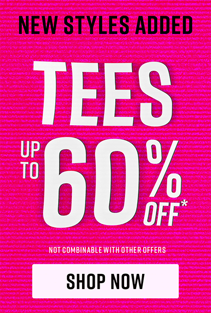 Shop Up To 60% Off Tees