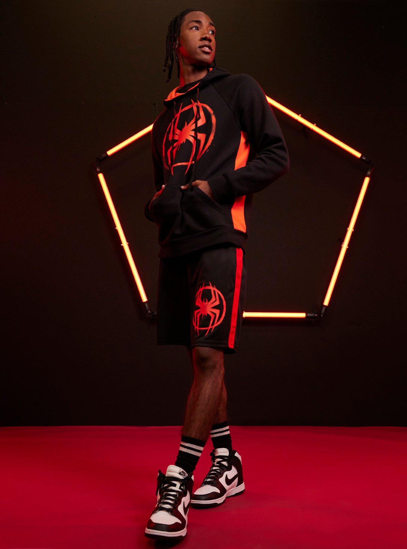 Our Universe Marvel Spider-Man: Across The Spider-Verse Miles Basketball Shorts, RED, alternate