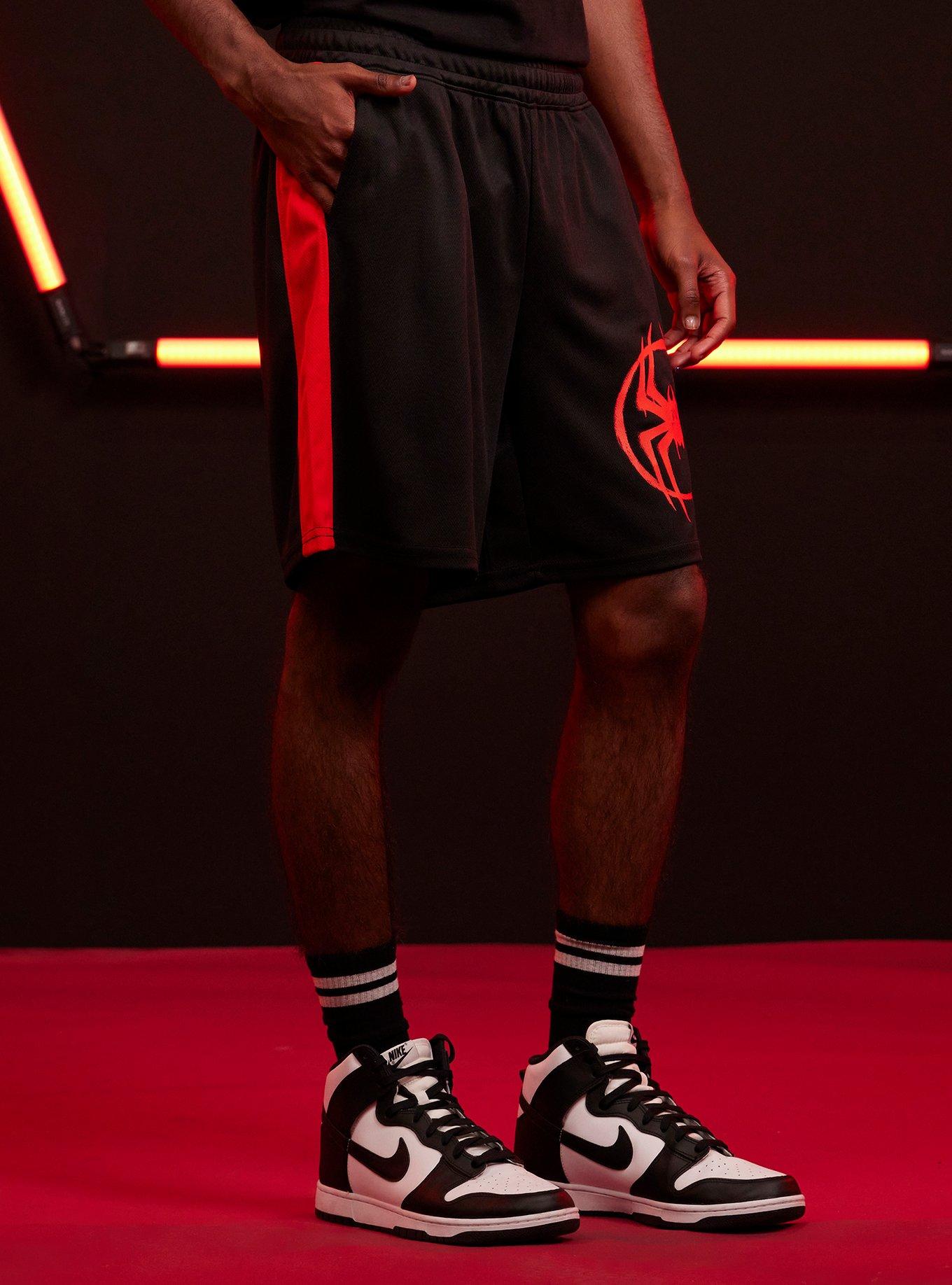 Our Universe Marvel Spider-Man: Across The Spider-Verse Miles Basketball Shorts, RED, alternate