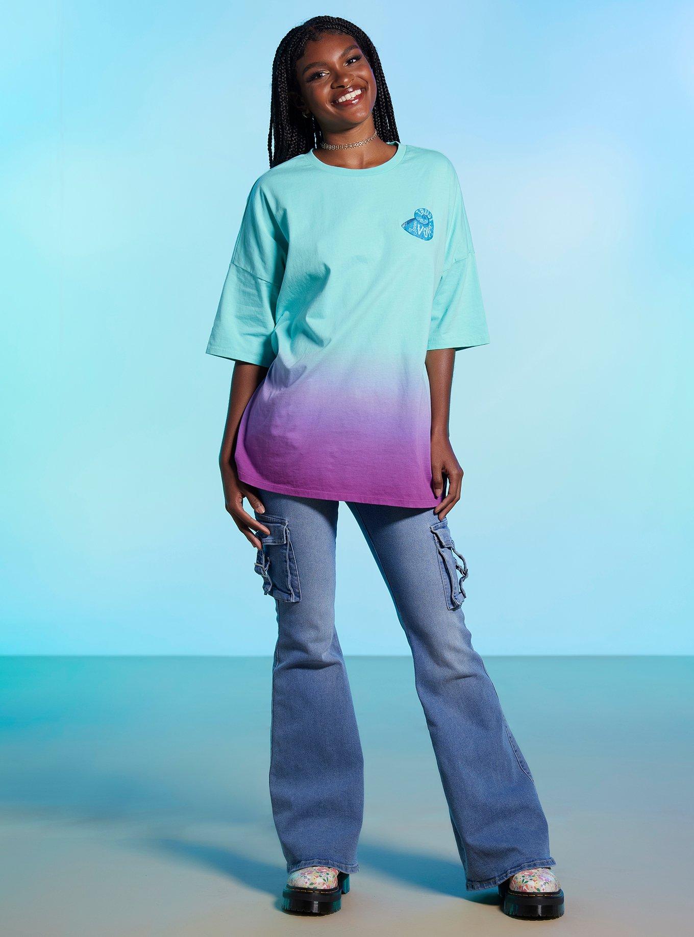 Her Universe Disney The Little Mermaid Girls Athletic Jersey T-Shirt, MULTI, alternate