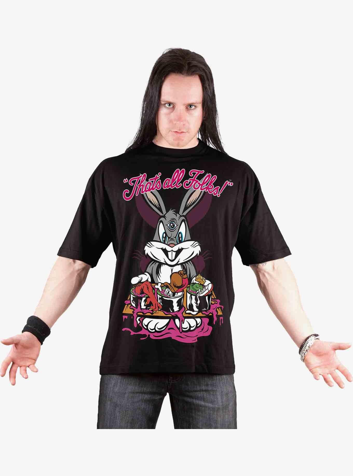 Looney Tunes Bugs Bunny Evil Bunny T-Shirt, BLACK, alternate