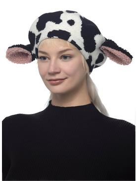 Fuzzy Cow 3D Ears Beret, , hi-res