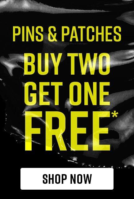 Shop Buy Two, Get One Free Pins & Patches