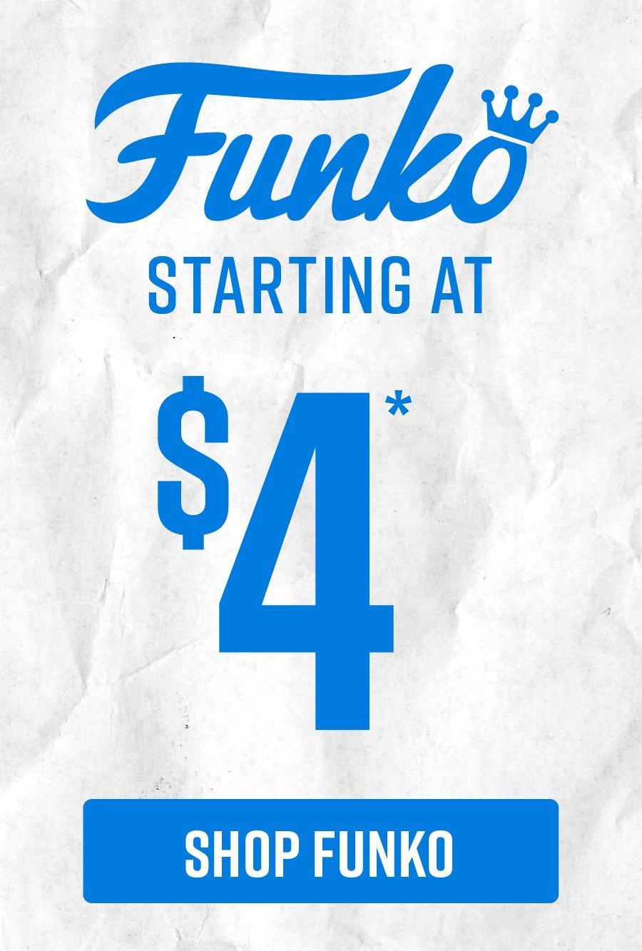 Shop Funko Starting At $4