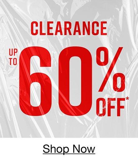 Shop Up To 60% Off Clearance