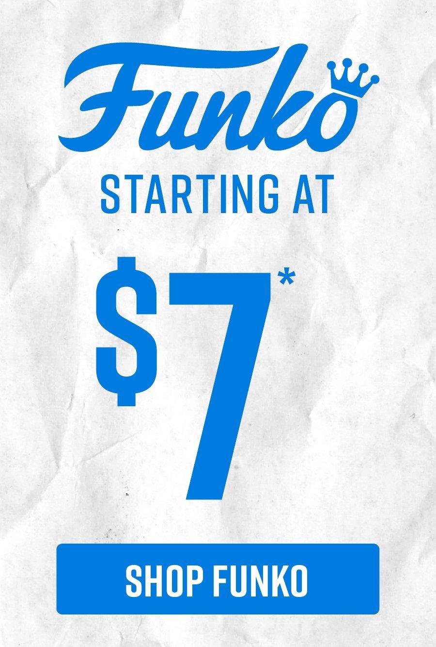 Shop Funko Starting At $7