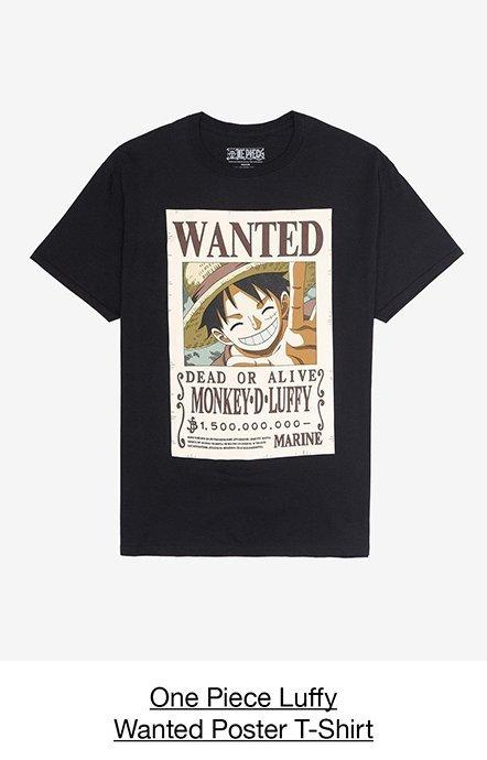 One Piece Luffy Wanted Poster T-Shirt