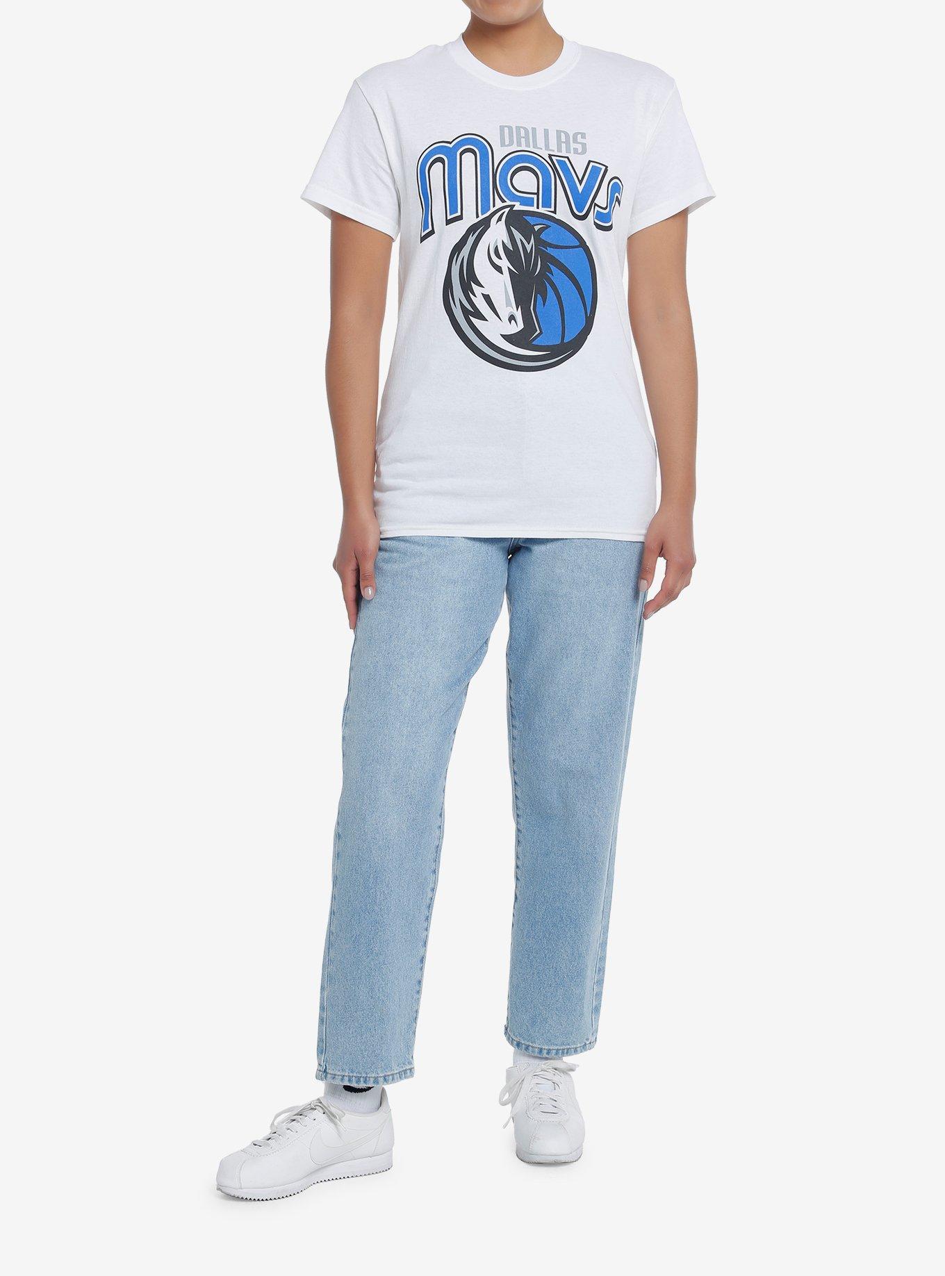 Her Universe NBA Dallas Mavericks T-Shirt, BRIGHT WHITE, alternate