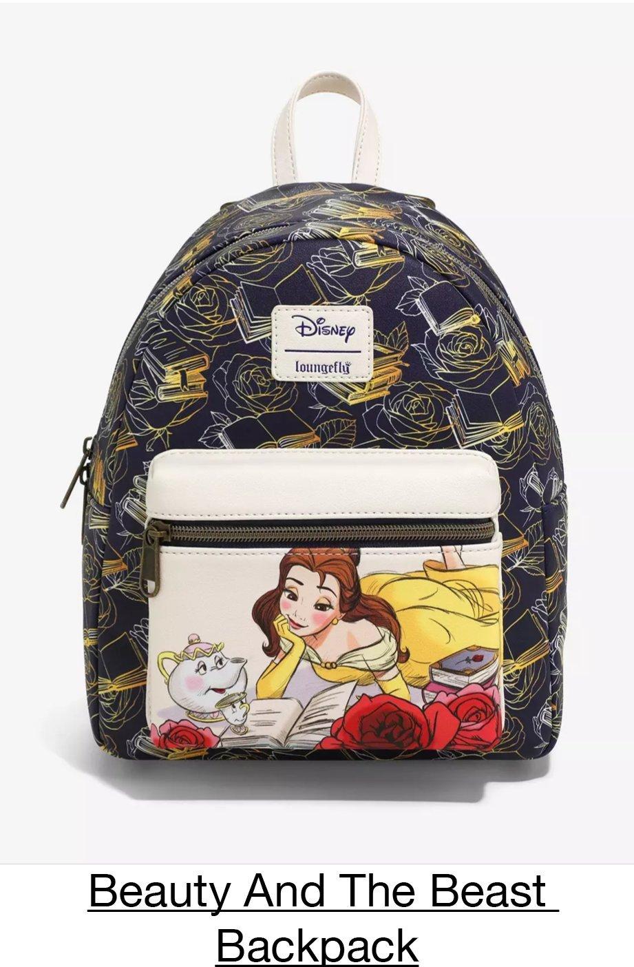 Loungefly Disney Beauty And The Beast Belle & Books Mini Backpack