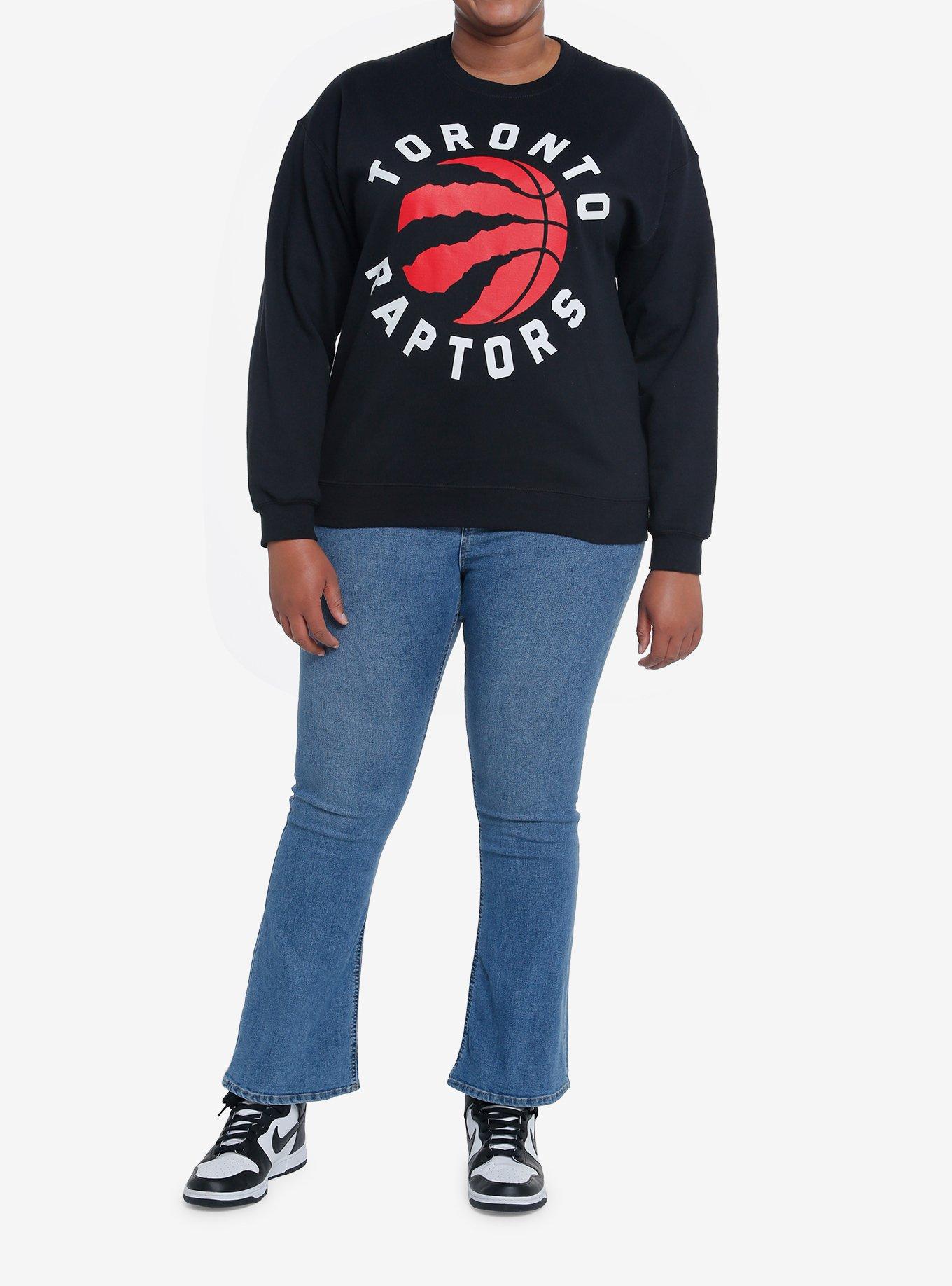 Her Universe NBA Toronto Raptors Sweatshirt Plus Size, BLACK, alternate