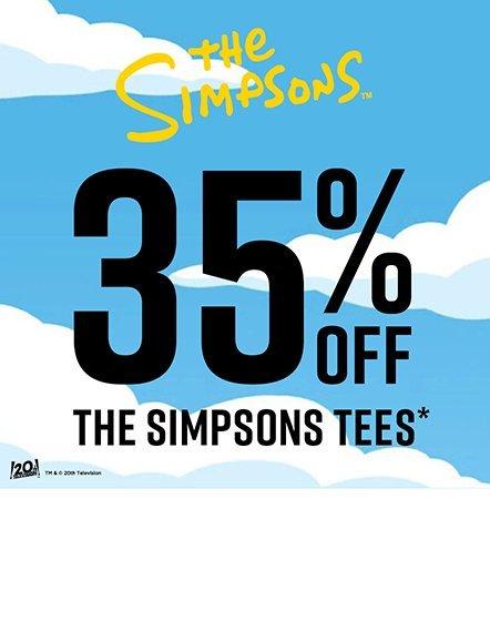 Shop 35% Off The Simpsons Tees