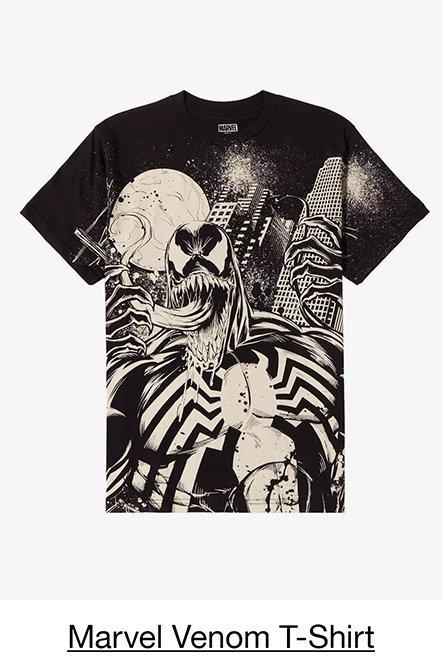 Marvel Venom Snarling Jumbo Graphic T-Shirt