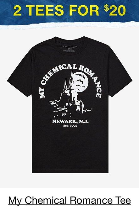 My Chemical Romance Haunted Castle Glow-In-The-Dark Boyfriend Fit Girls T-Shirt