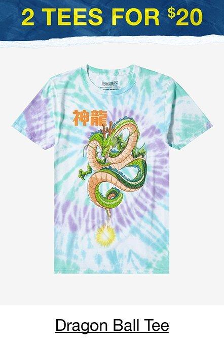 Dragon Ball Z Shenron Swirl Tie-Dye Boyfriend Fit Girls T-Shirt