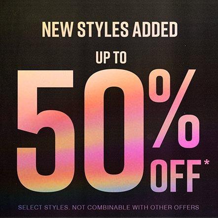 Shop Up To 50% Off Select Styles