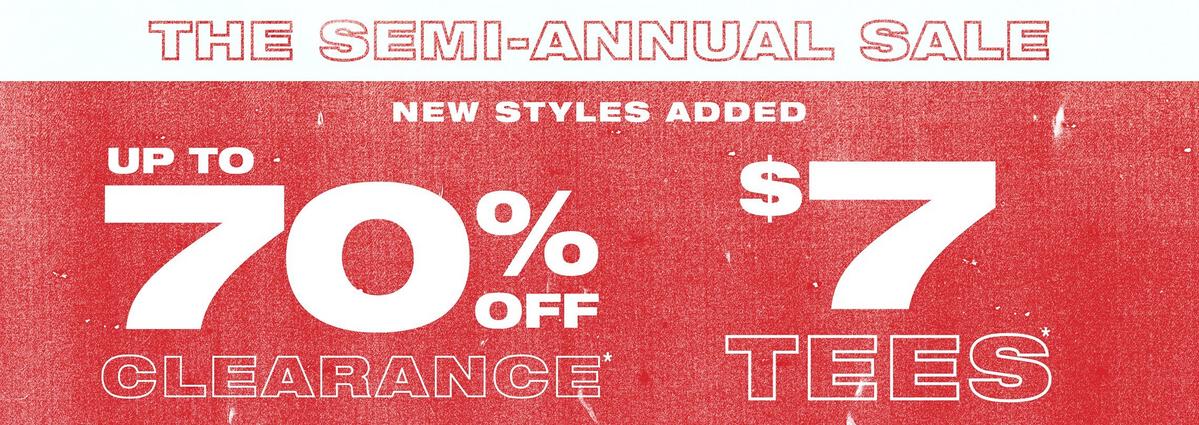 Shop Semi-Annual Clearance Sale