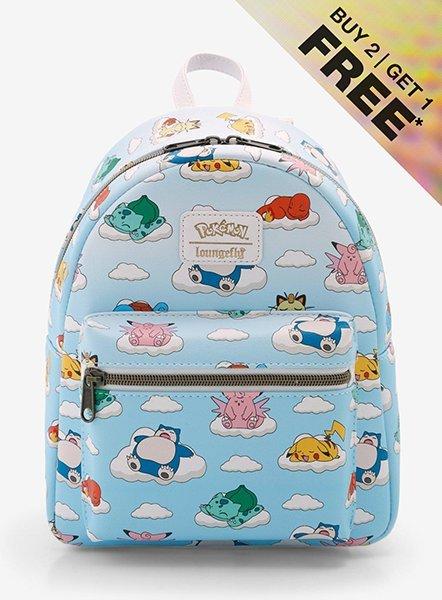 Loungefly Pokemon Sleeping Characters Mini Backpack