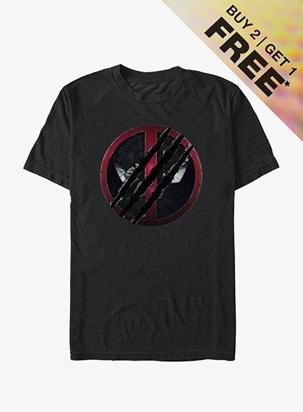 Marvel Deadpool & Wolverine Clawed Deadpool Emblem T-Shirt