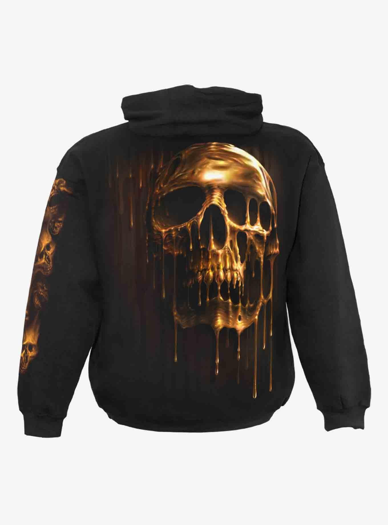 Dripping Gold Hoodie, BLACK, alternate