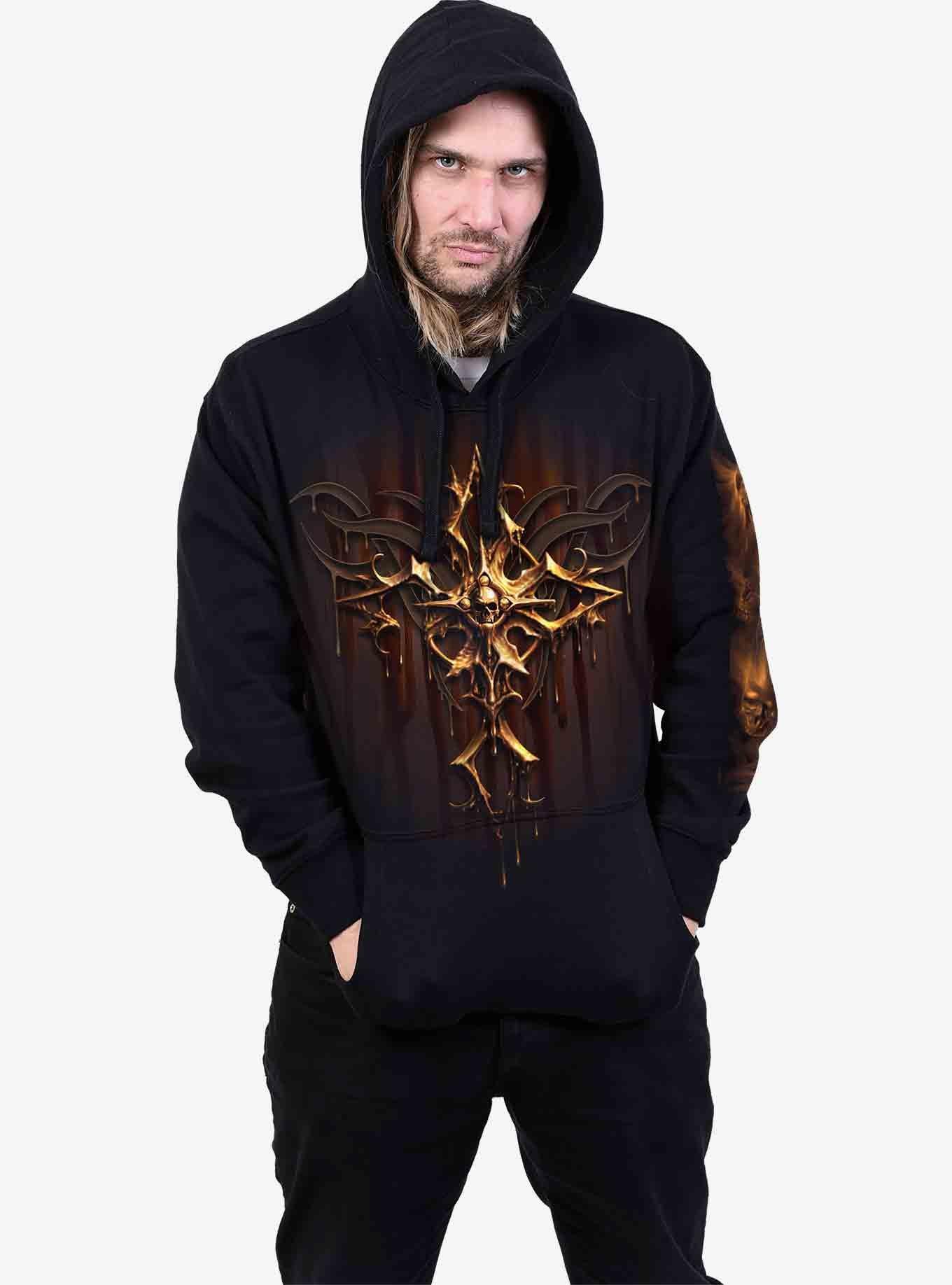 Dripping Gold Hoodie, BLACK, alternate