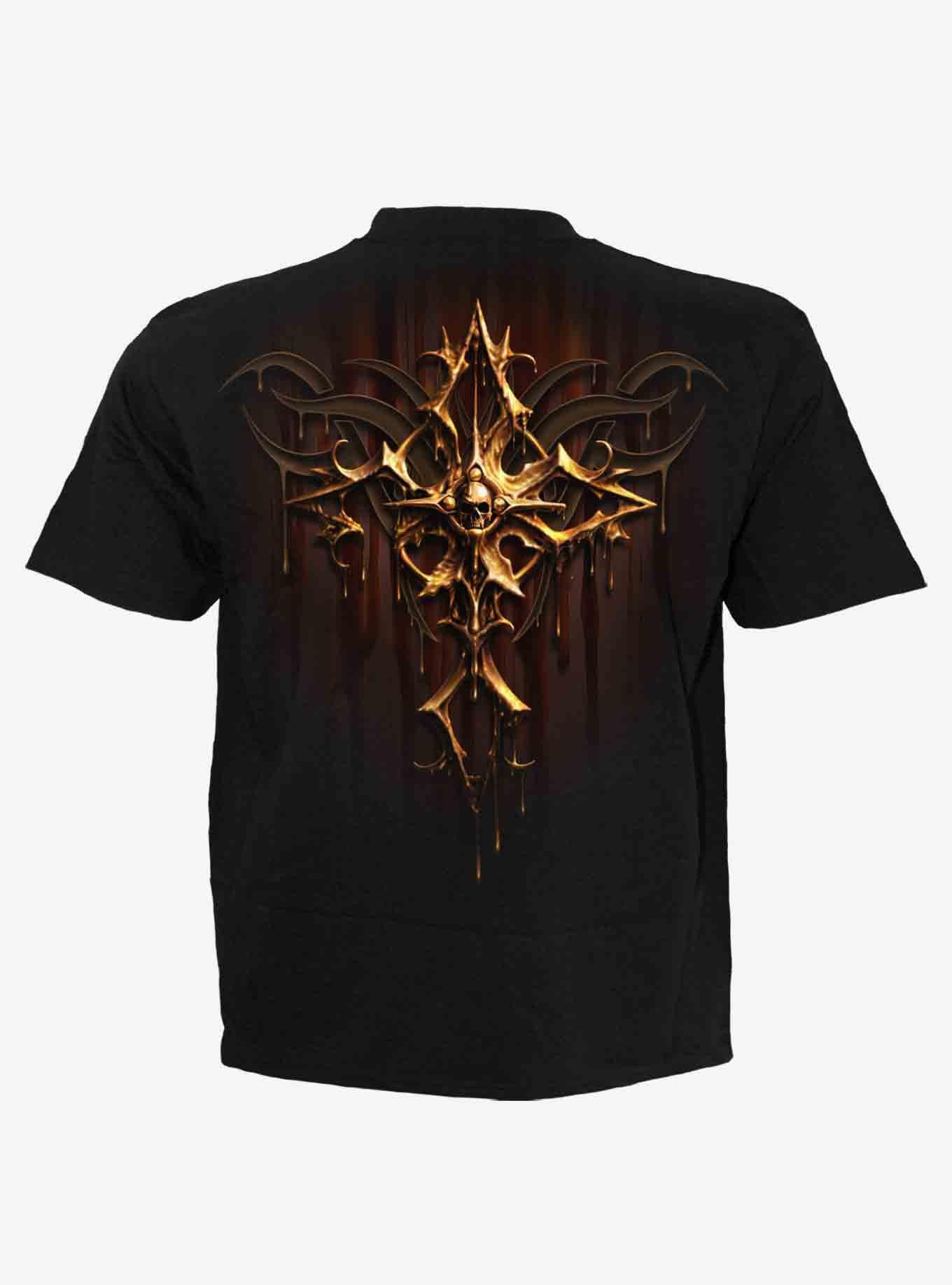 Dripping Gold T-Shirt, BLACK, alternate
