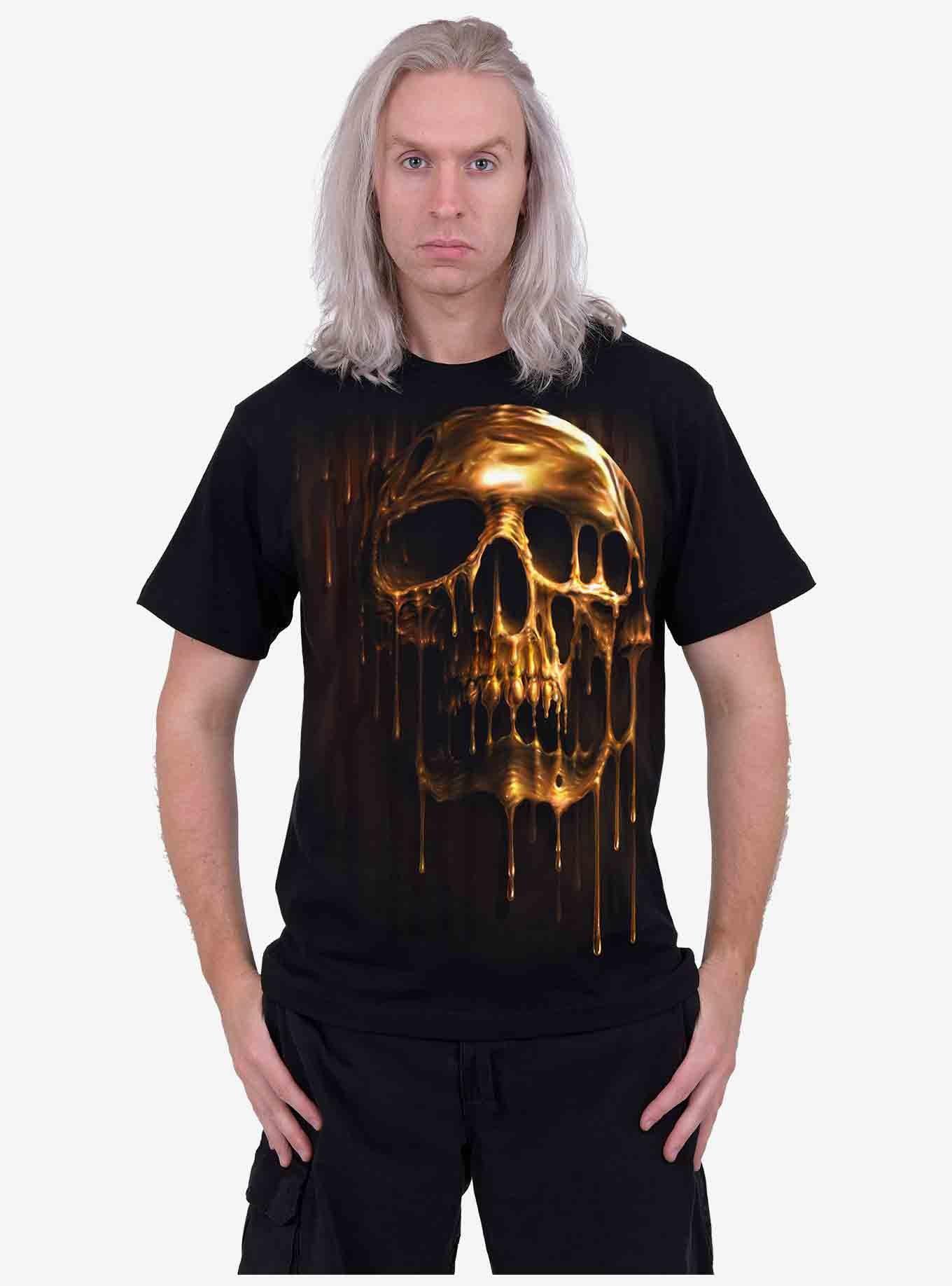 Dripping Gold T-Shirt, BLACK, alternate