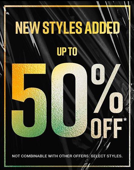 Shop Up To 50% Off Select Styles