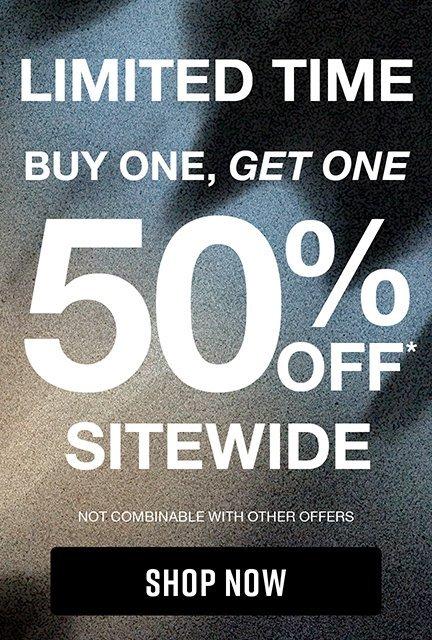 Shop Buy One, Get One 50% Off Sitewide