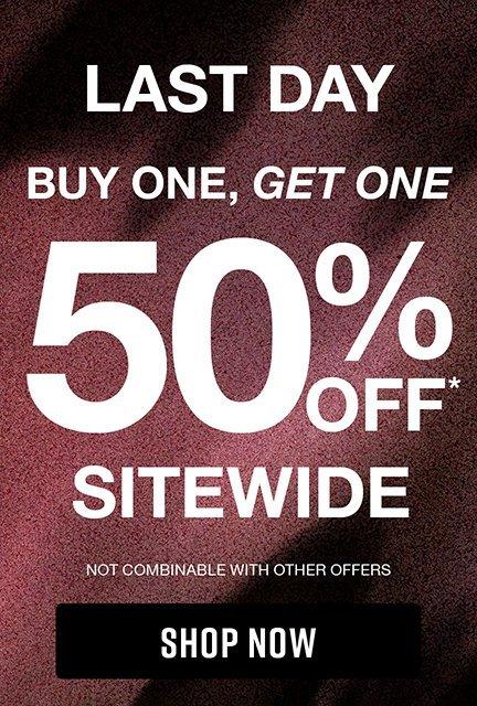 Shop Buy One, Get One 50% Off Sitewide