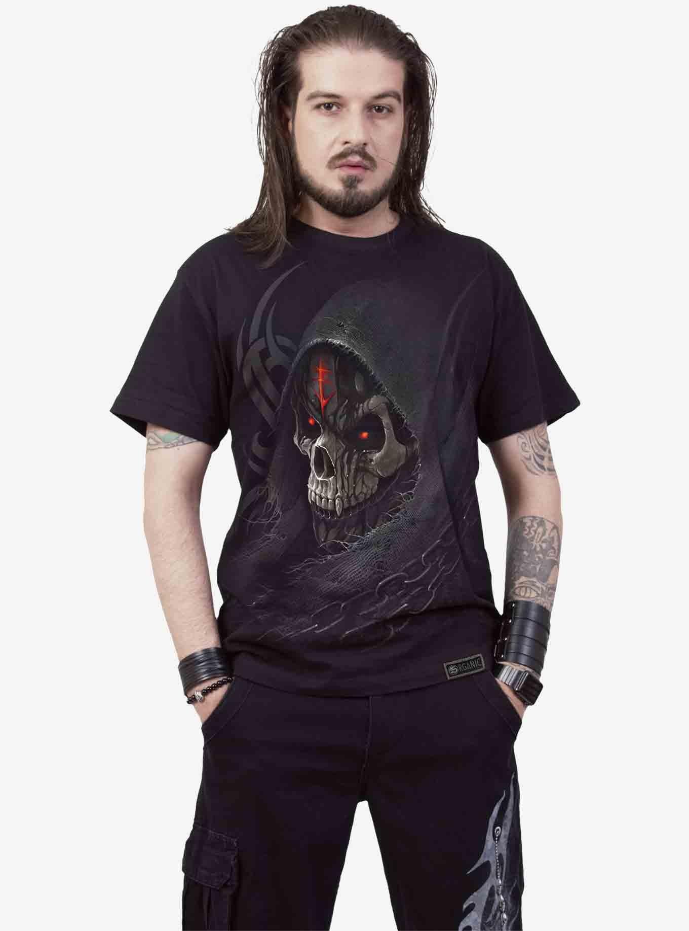Dark Death Organic T-Shirt, BLACK, alternate