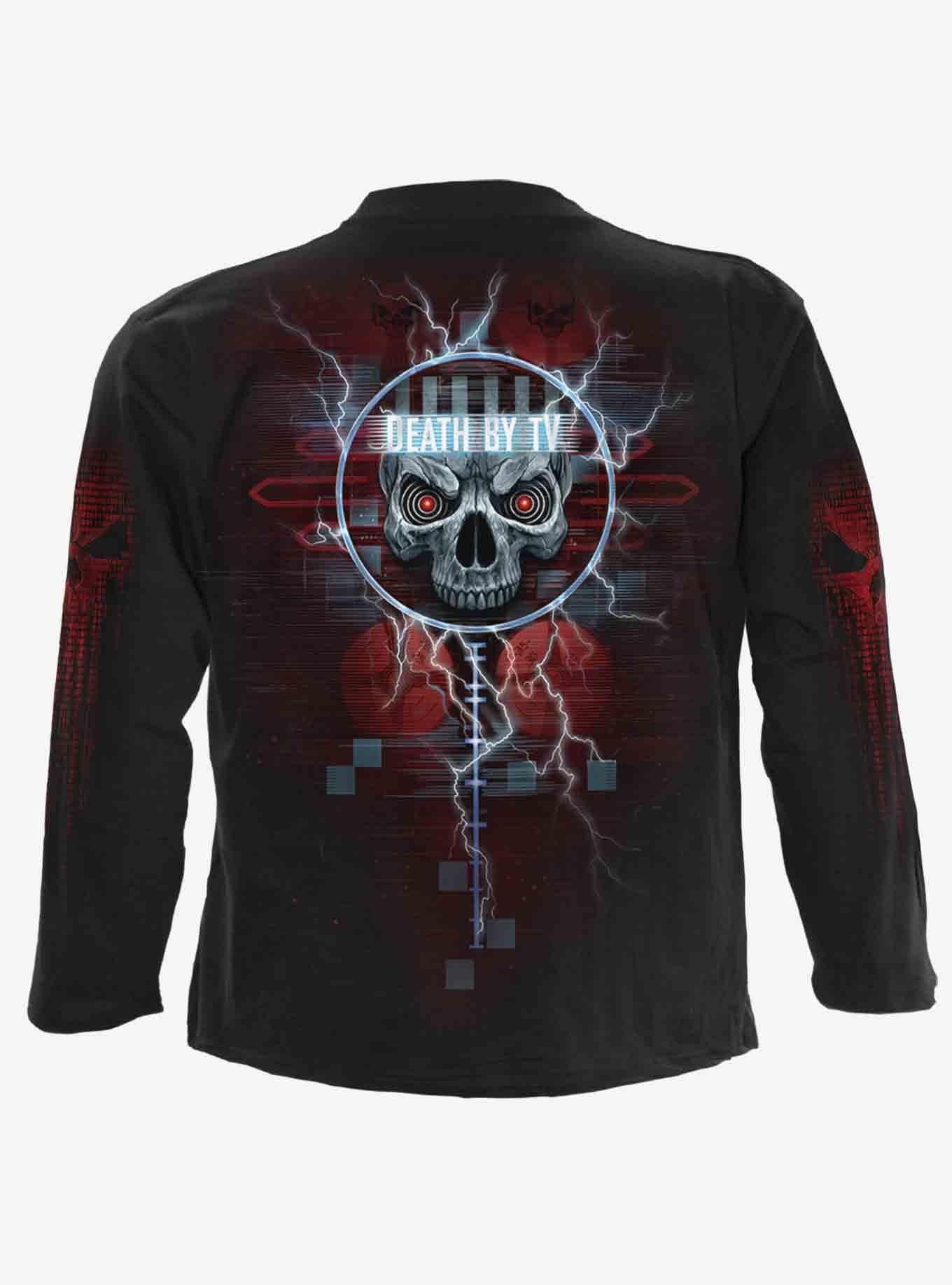Death By Tv Longsleeve T-Shirt, BLACK, alternate