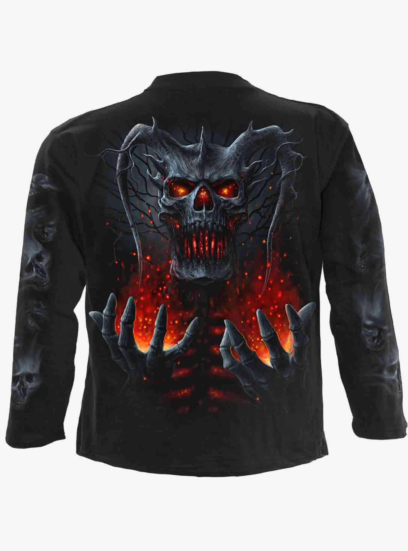 Death Embers Longsleeve T-Shirt, BLACK, alternate