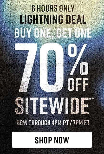 Shop Buy One, Get One 70% Off Sitewide