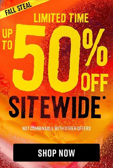 Shop Up To 50% Off Sitewide