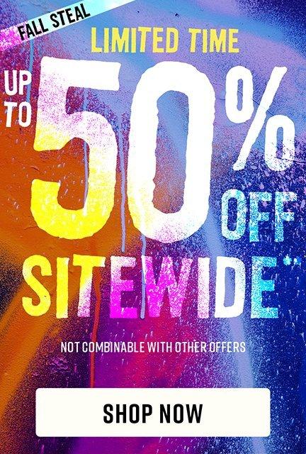 Shop Up To 50% Off Sitewide