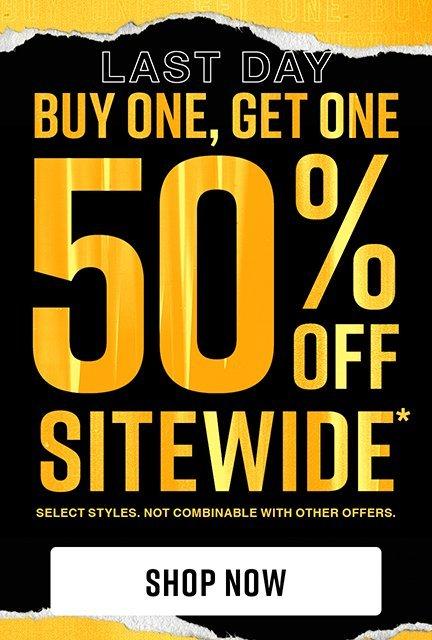 Shop Buy One, Get One 50% Off Sitewide