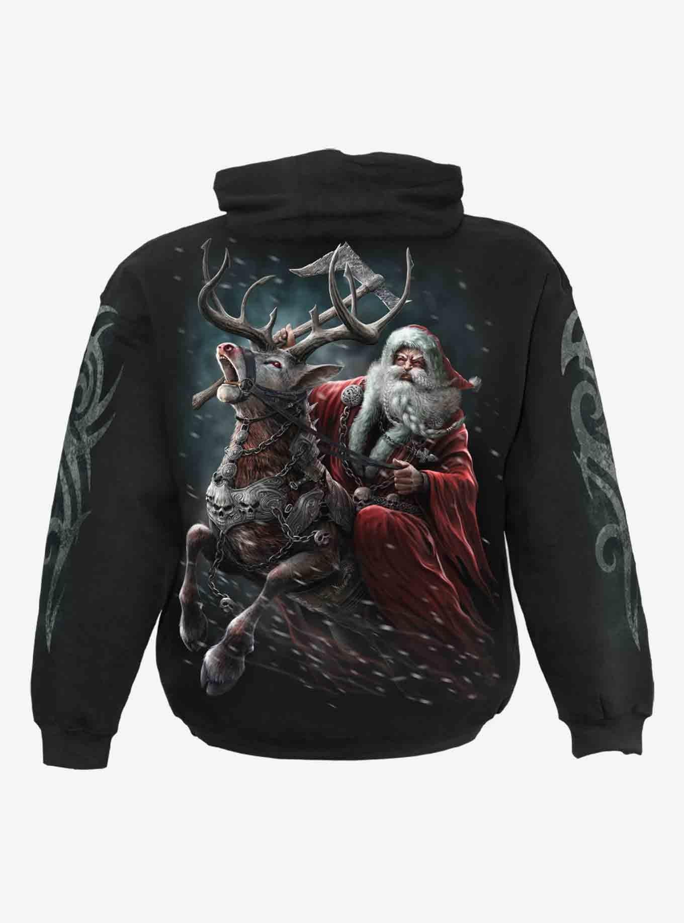 Sleigher Hoodie, BLACK, alternate