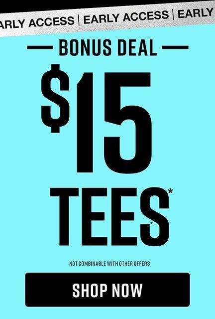 Shop $15 Tees