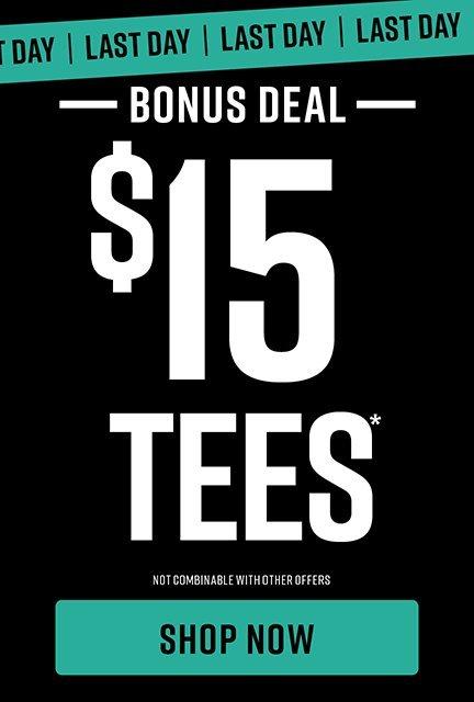 Shop $15 Tees