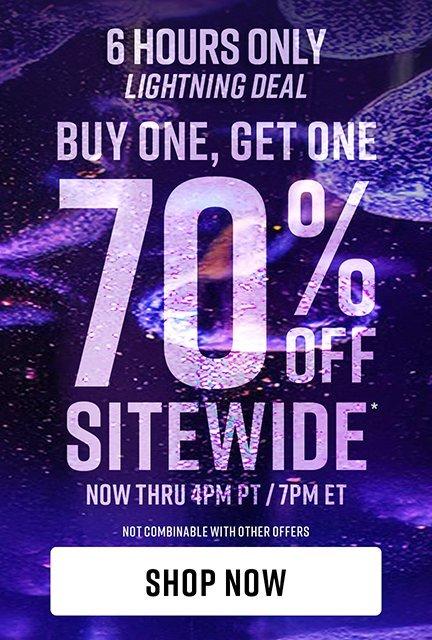 Shop Buy One, Get One 70% Off Sitewide