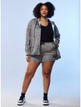 Her Universe Star Wars Jedi Order Athletic Shorts Plus Size Her Universe Exclusive, CHARCOAL HEATHER, alternate