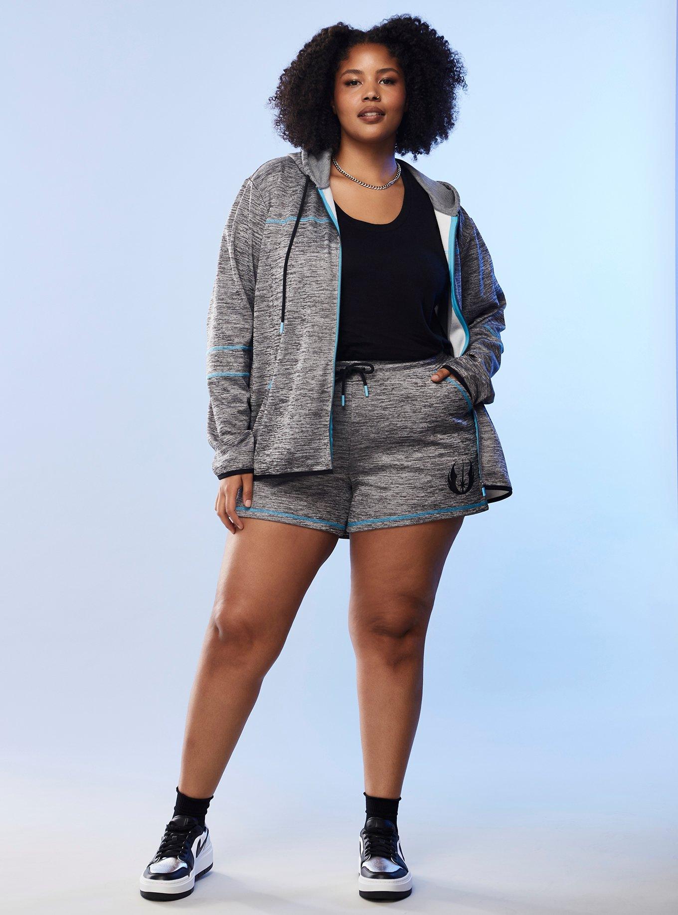 Her Universe Star Wars Jedi Order Athletic Shorts Plus Size Her Universe Exclusive, , hi-res
