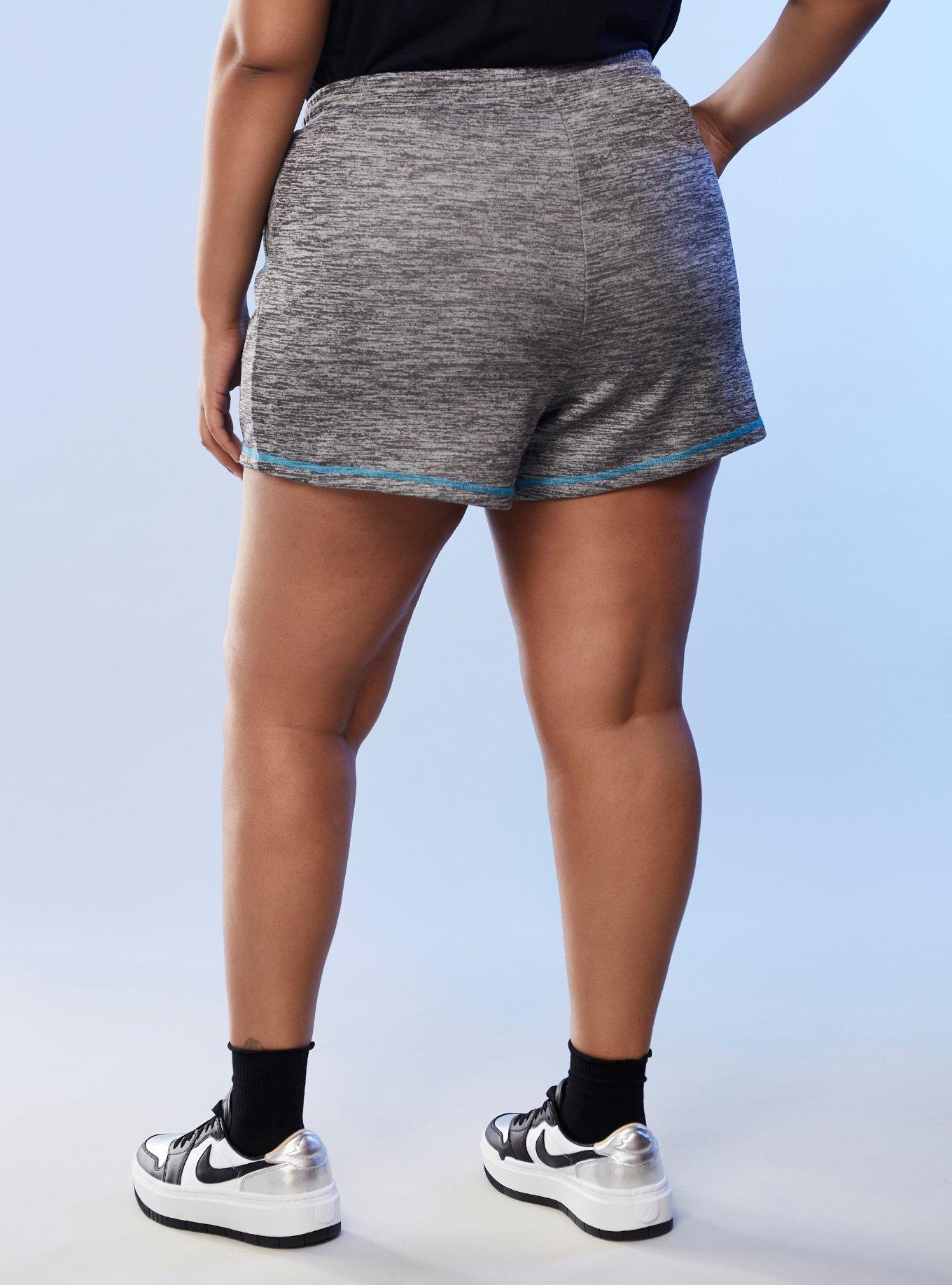 Her Universe Star Wars Jedi Order Athletic Shorts Plus Size Her Universe Exclusive, CHARCOAL HEATHER, alternate