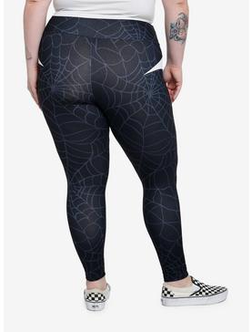 Her Universe Marvel Spider-Man: Across The Spider-Verse Ghost-Spider Leggings Plus Size, , hi-res