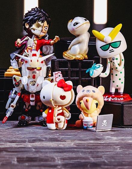 Different types of toys and collectibles