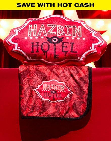 Hazbin Hotel pillow and throw